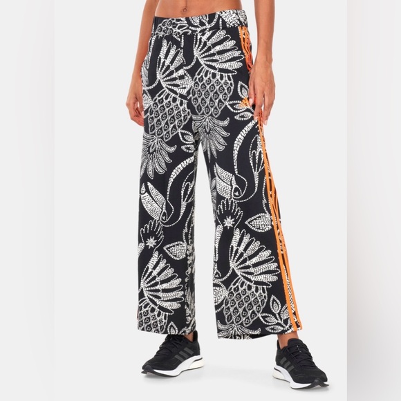 Adidas x FARM Rio Wide-Leg Track Pants Size Small - Picture 1 of 10